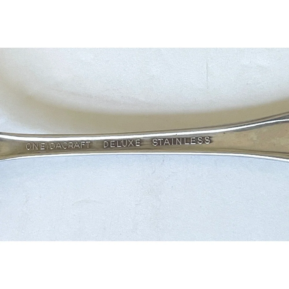 Excellent Oneida Oneidacraft Deluxe Chateau Spoons Set 5 Silver Stainless